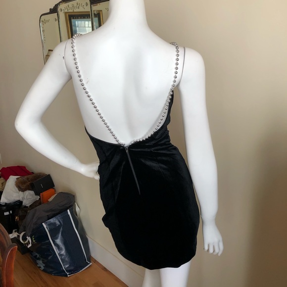 Vintage 90s Climax for David Warren velvet mini - Picture 6 of 8